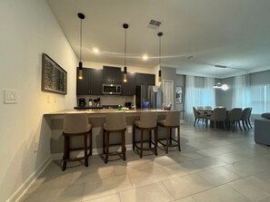 Fridge, microwave, oven, stovetop - 5BR w/Private Pool | Luxury at Storey Lake (Kissimmee)