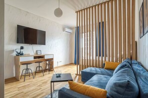 Studio, 1 chambre, fumeur, balcon | Salle de séjour