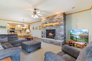 TV connectée, cheminée