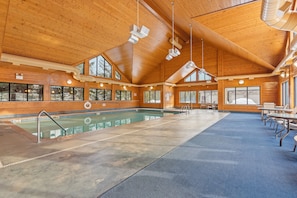 Indoor pool, a heated pool