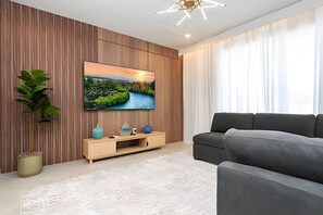 Een televisie en videogames