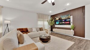 Smart TV, video games, stereo