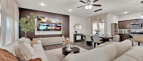 Smart TV, video games, stereo