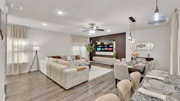 Smart TV, video games, stereo