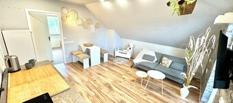 Bright, large vacation apartment with balcony & air conditioning on Langer See in Prieros