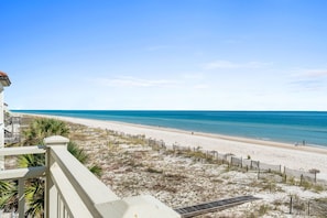 On the beach - A Sandcastle: Beachfront home, Sunset Beach, Pet-Friendly, Hot Tub, Comm. Pool (St. George Island)