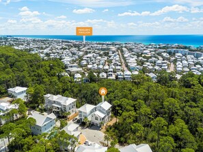 Aerial view - 30A Beach House - Mia's Beach House  (Panama City Beach)