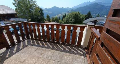 Charming studio with breathtaking view of the Aravis mountain range
