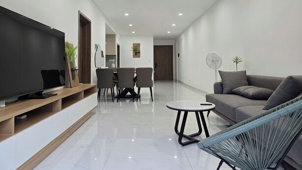 Premium Apartment, 2 Bedrooms, City View | Living area