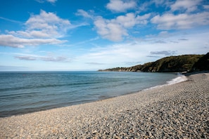 Vlak bij het strand