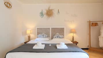 2 habitaciones, tabla de planchar con plancha, wifi y ropa de cama
