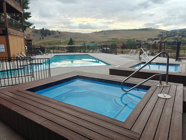 Indoor pool, outdoor pool