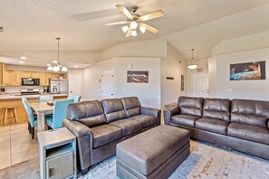 Smart TV, video games, table football, ping pong