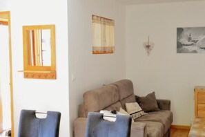 Living area - Ground floor, balcony, ski locker, 65m², Valloire (Valloire)