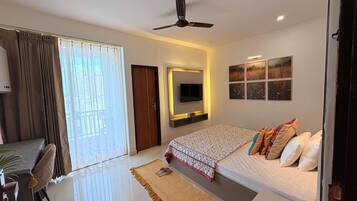 1 Schlafzimmer, Schreibtisch, kostenloses WLAN, BettwÀsche