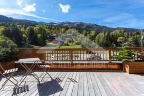 Outdoor dining - 20m from resort center, floor -4, view mountain, terrace, tv, ski locker, 73m², Méribel (Les Allues)