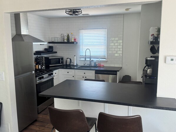 Fridge, microwave, oven, stovetop - Conveniently located home with large fenced yard (Greeley)