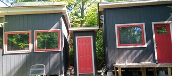Gallagher's Getaway. Off grid cabins on private lake