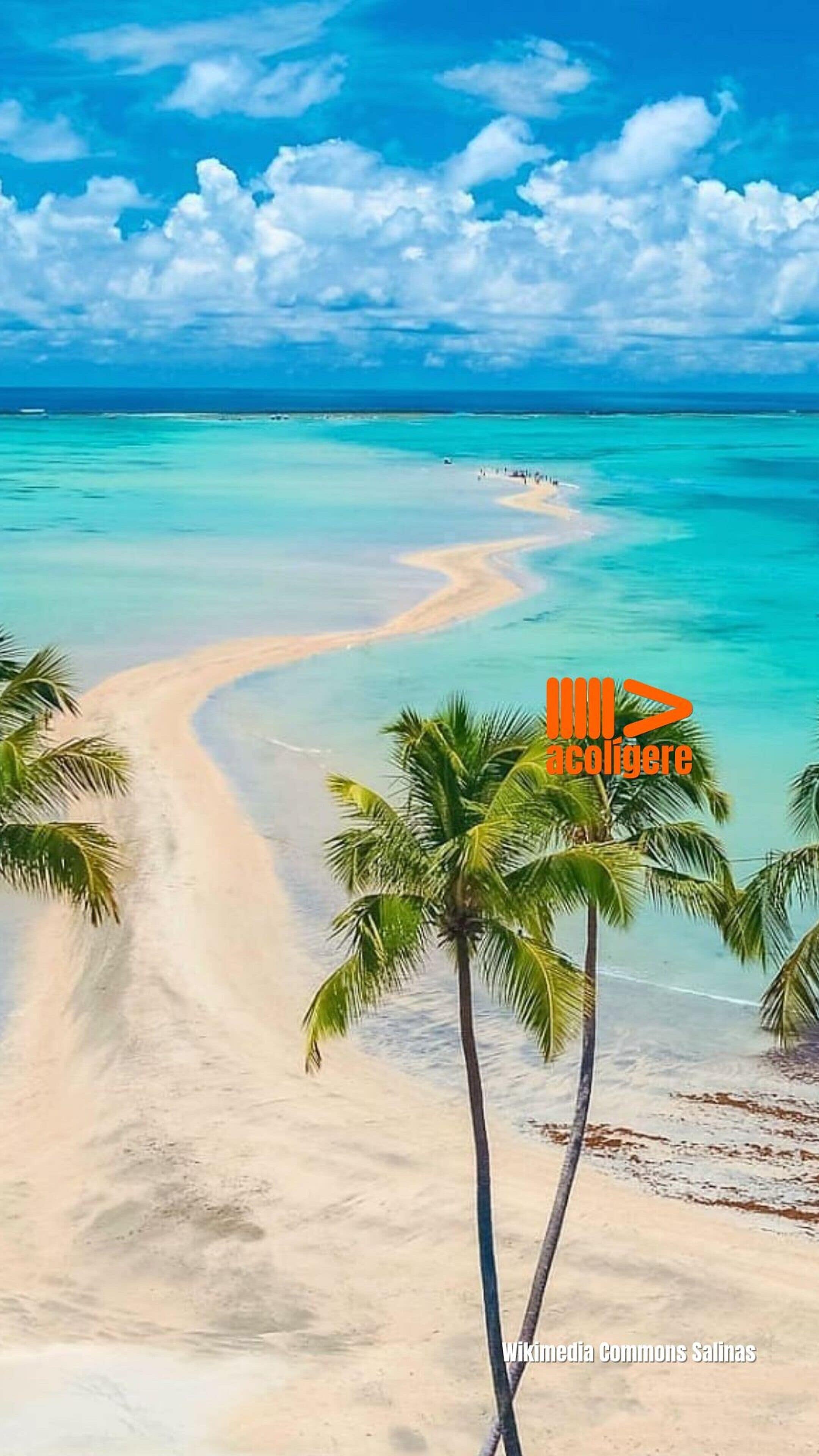 Pantai di sekitar dan pasir putih