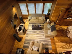 Smart TV, fireplace, DVD player, video library