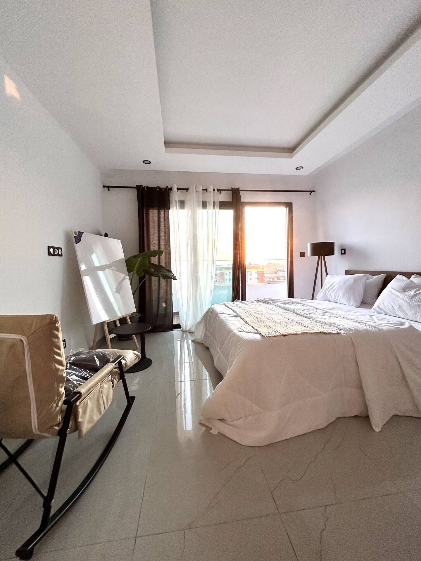 1 makuuhuone, silitysrauta/-lauta, ilmainen Wi-Fi, vuodevaatteet