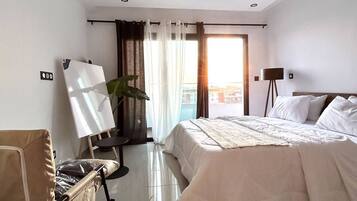 1 makuuhuone, silitysrauta/-lauta, ilmainen Wi-Fi, vuodevaatteet