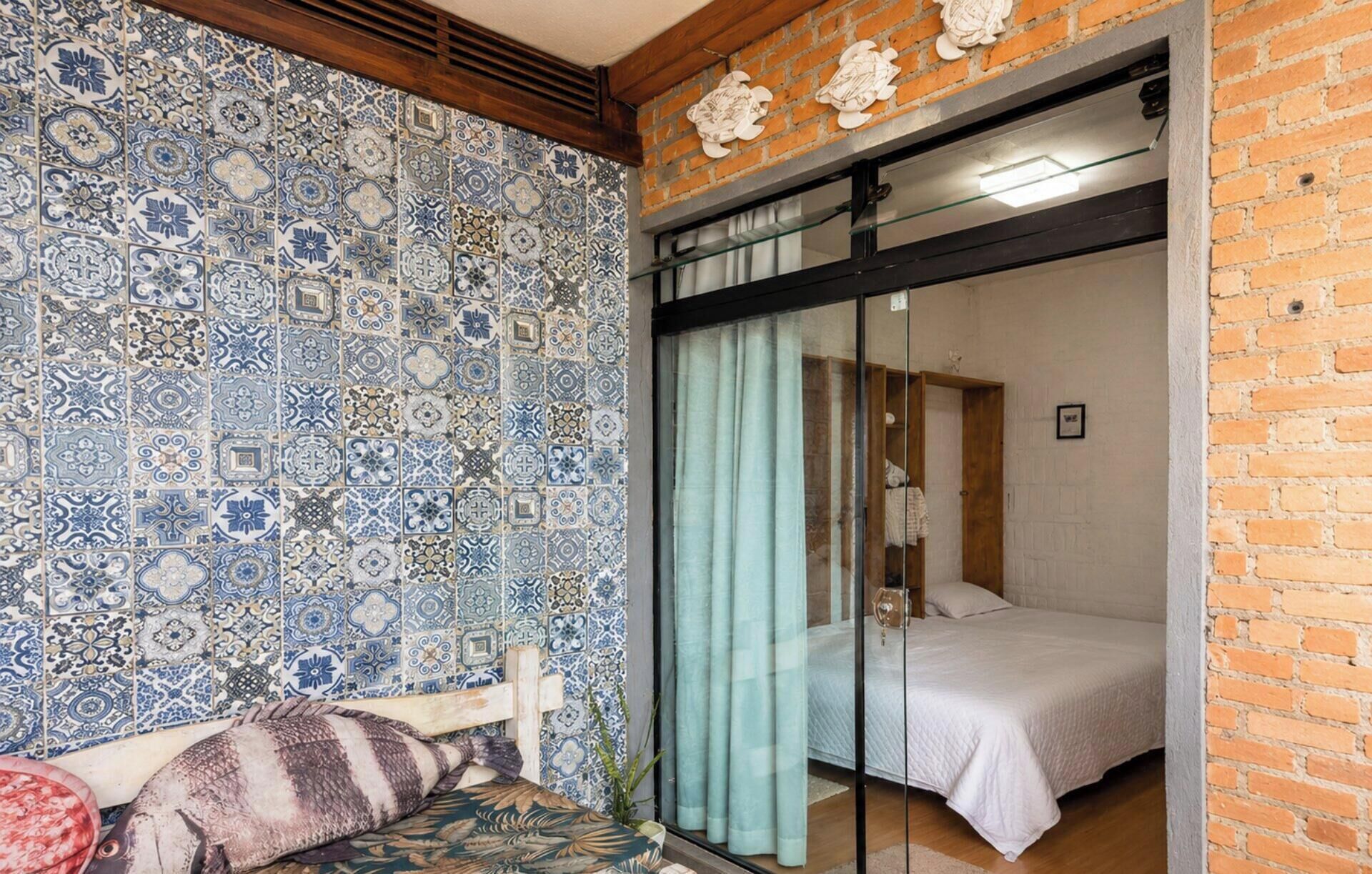 Suíte Tartaruga - Ondas da Grande - Penha - SC | 埃及棉床單、高級寢具、免費 Wi-Fi、獨特設計