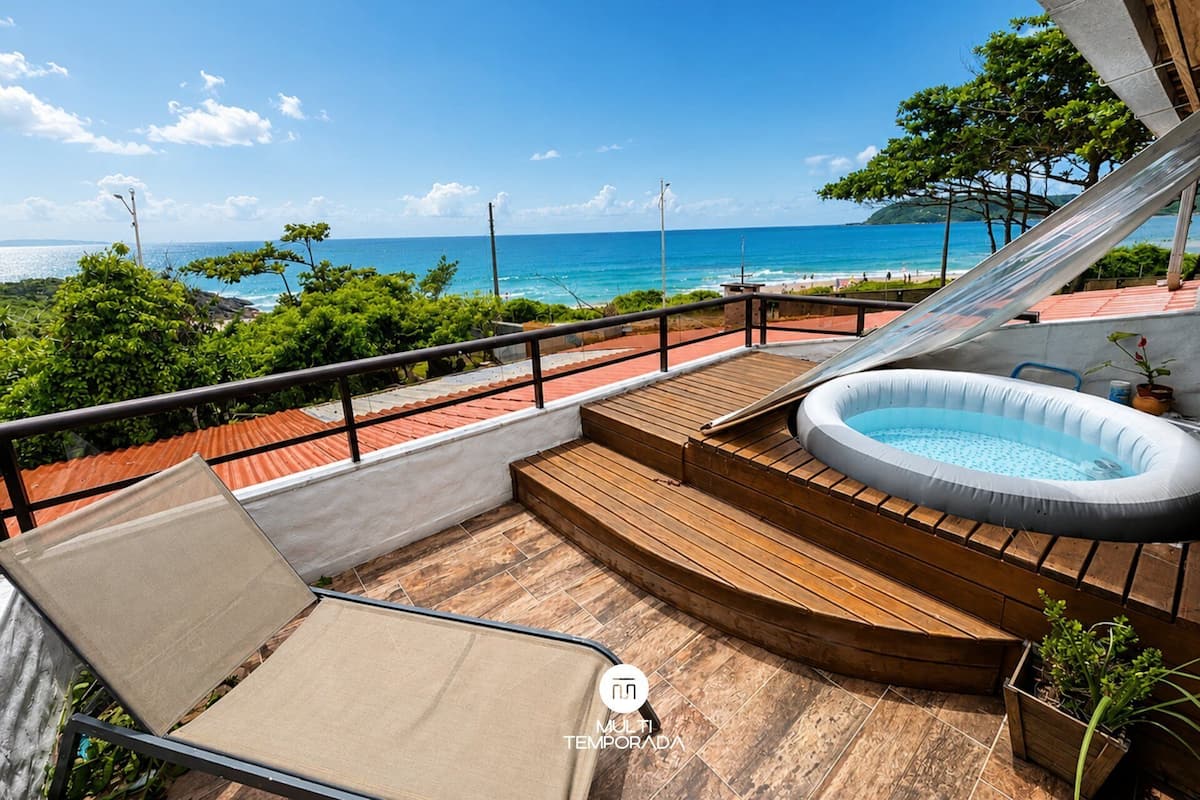 Suíte Água Viva com Jacuzzi - Ondas da Grande - Penha - SC | Bañera de hidromasaje privada