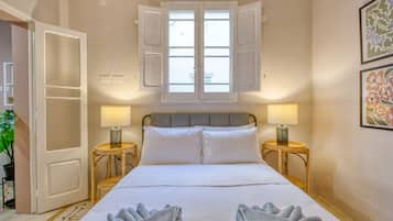 2 slaapkamers, een strijkplank/strijkijzer, gratis wifi, beddengoed