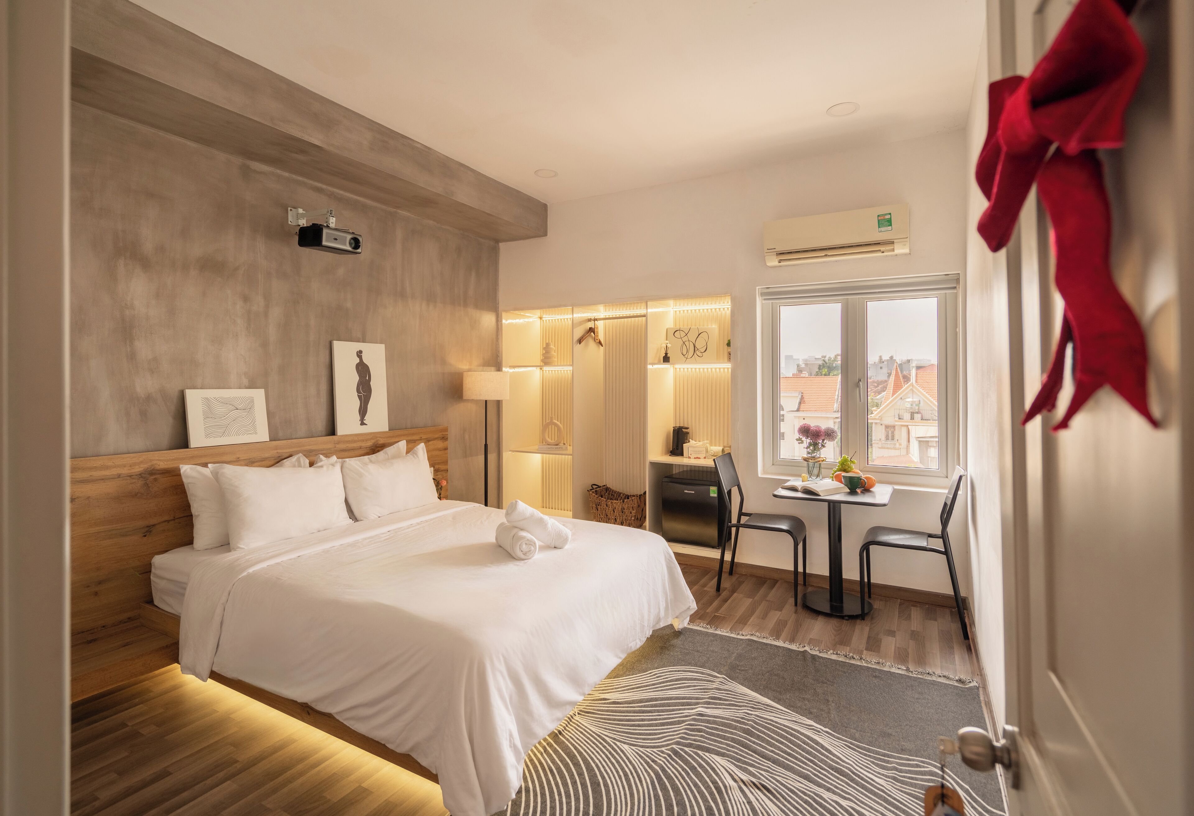 Studiosuite – deluxe | Sengetøy av topp kvalitet, senger med Select Comfort-madrass og minibar