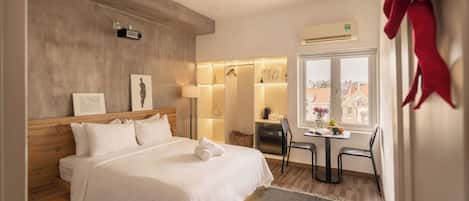 Studiosuite – deluxe | Sengetøy av topp kvalitet, senger med Select Comfort-madrass og minibar