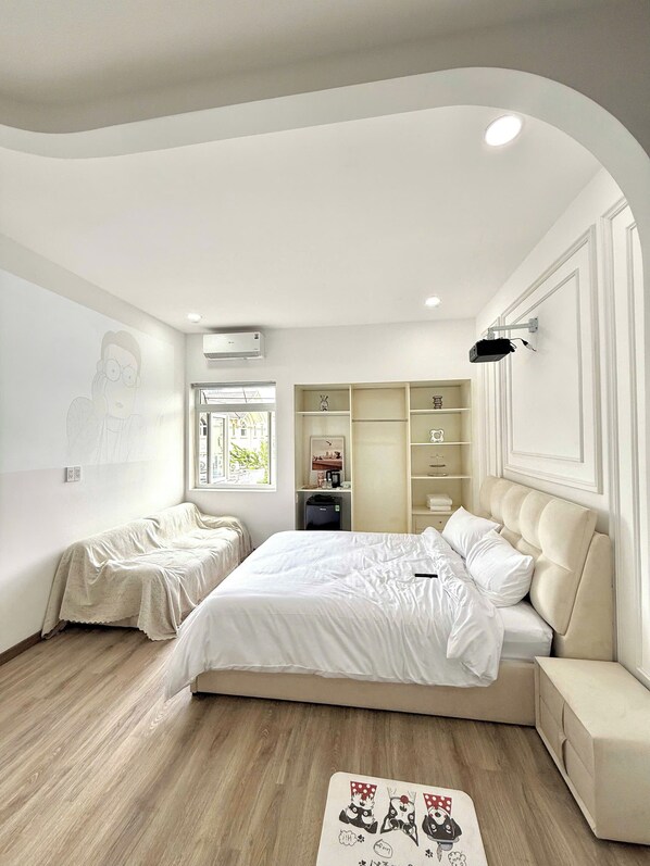 Suite estudio ejecutiva | Ropa de cama de alta calidad, colchones Select Comfort, minibar