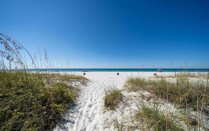 Beach nearby, white sand