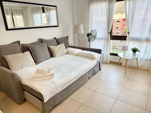 1 bedroom, iron/ironing board, Internet, bed sheets