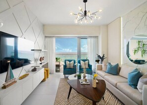 TV, table tennis, stereo