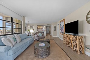 Smart TV, DVD player, offices - New Listing South Seas Tower 3 303 Family friendly spacious beachfront condo! (Marco Island)