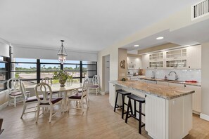 Fridge, microwave, oven, stovetop - New Listing South Seas Tower 3 303 Family friendly spacious beachfront condo! (Marco Island)