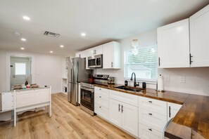 Microwave, oven, stovetop, dishwasher