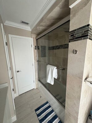 Hair dryer, towels
