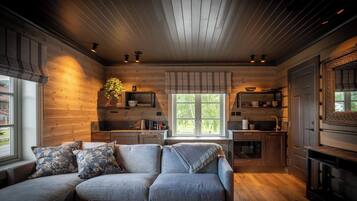 Leilighet – deluxe, byutsikt | Oppholdsområde