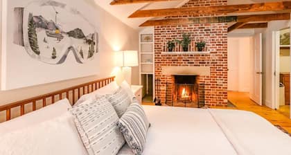 Cozy. Clean. Free bagel shop. 3 Fireplaces.