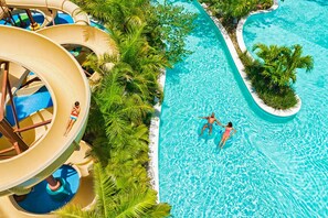 Piscine extérieure, piscine chauffée