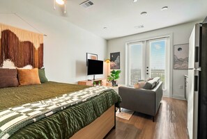 1 غرفة نوم وواي فاي وملاءات أسرّة