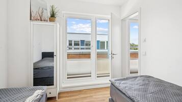 2 Schlafzimmer, Reisekinderbett, kostenloses WLAN