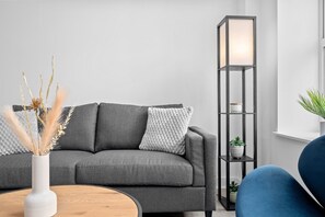 Apartment, 2 Bedrooms | Living room - Modern 2Bd City Apartment (Warrington)