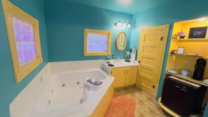 Shower, jetted tub