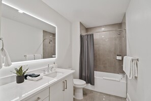 Hair dryer, towels