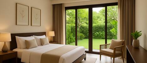 Hypo-allergenic bedding, desk, free WiFi, bed sheets