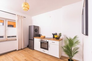 Fridge, oven, stovetop, dishwasher