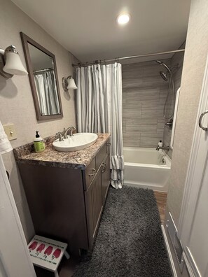 Hair dryer, towels, soap, shampoo - Pet/Family Friendly Historic Ambrose House w/Hot Tub Near Castle in The Clouds (Moultonborough)